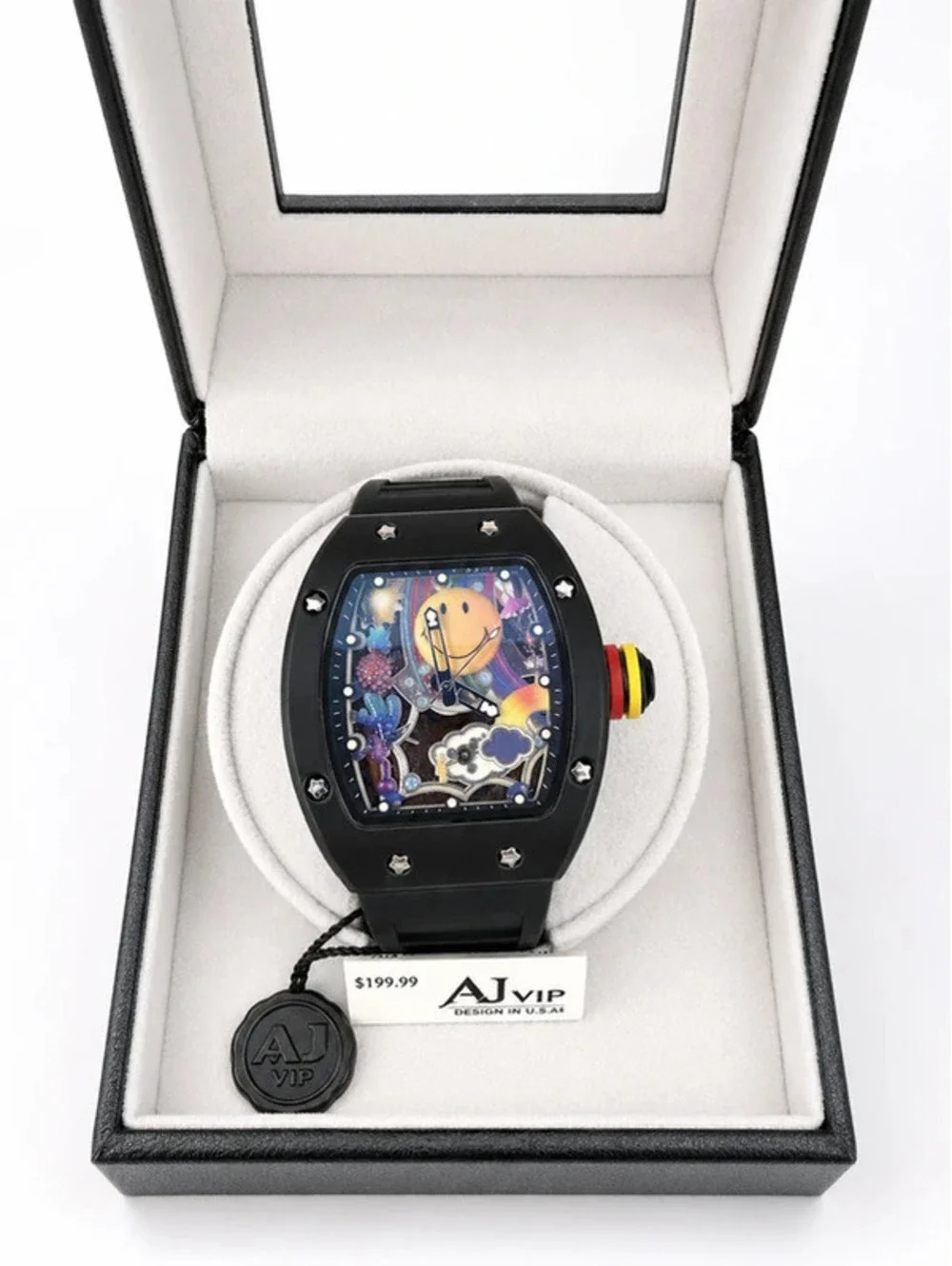 #664  AJ VIP Automatic Watch – 43 mm – Free Battery-Powered Watch Winder